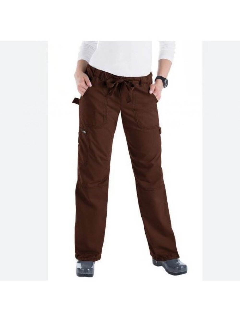 Koi By Kathy Peterson Lindsey Women's Scrub Pants -Brown Espresso- SMALL (Tall)